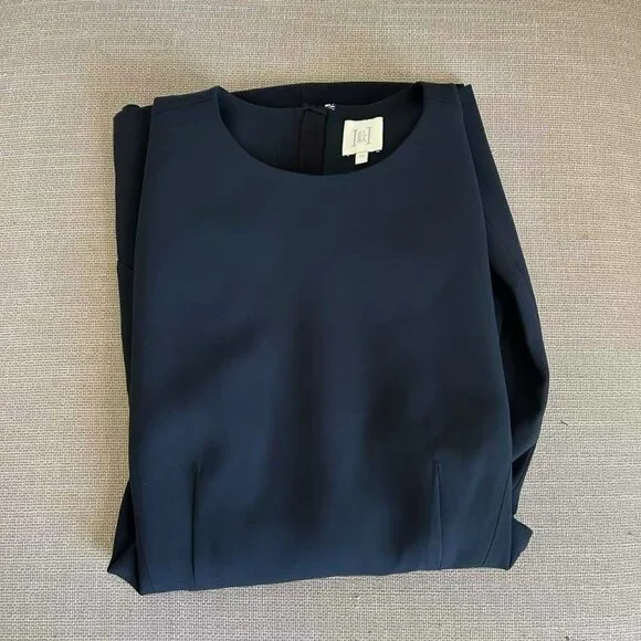 BEST Helsa The Heavy Crepe Suit Mini Dress XSmall Black Minimalist Cocktail - Picture 7 of 13